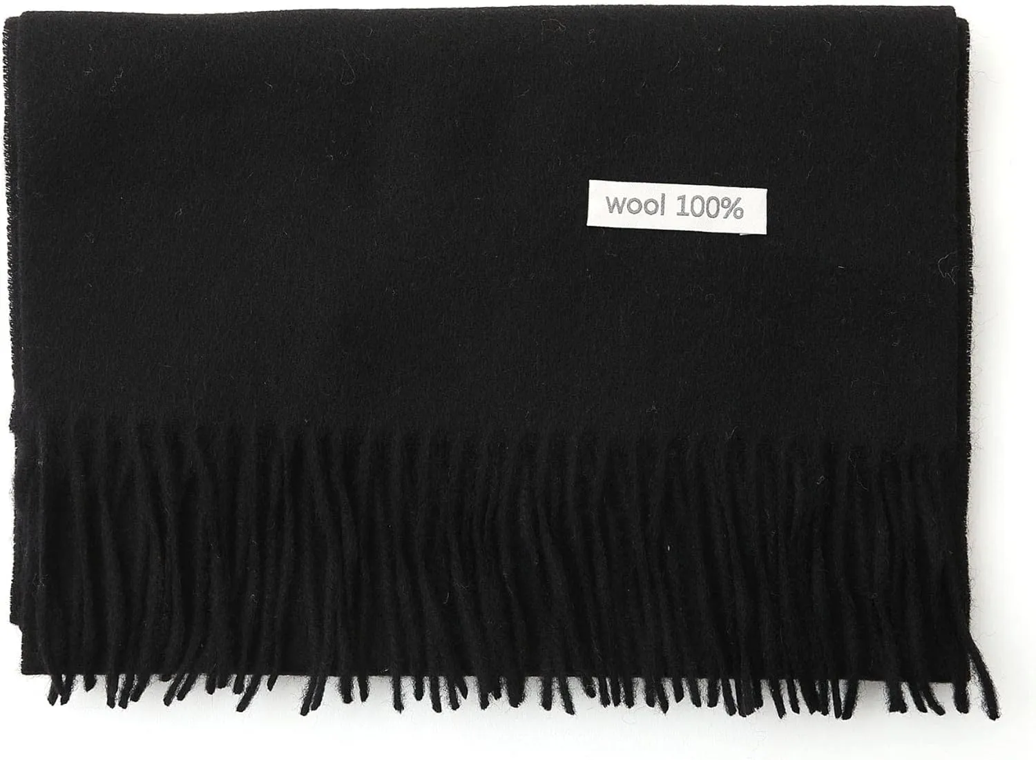 100% Wool Scarf - Men and Women Winter Warm Soft Luxurious Solid Colors Gift Box