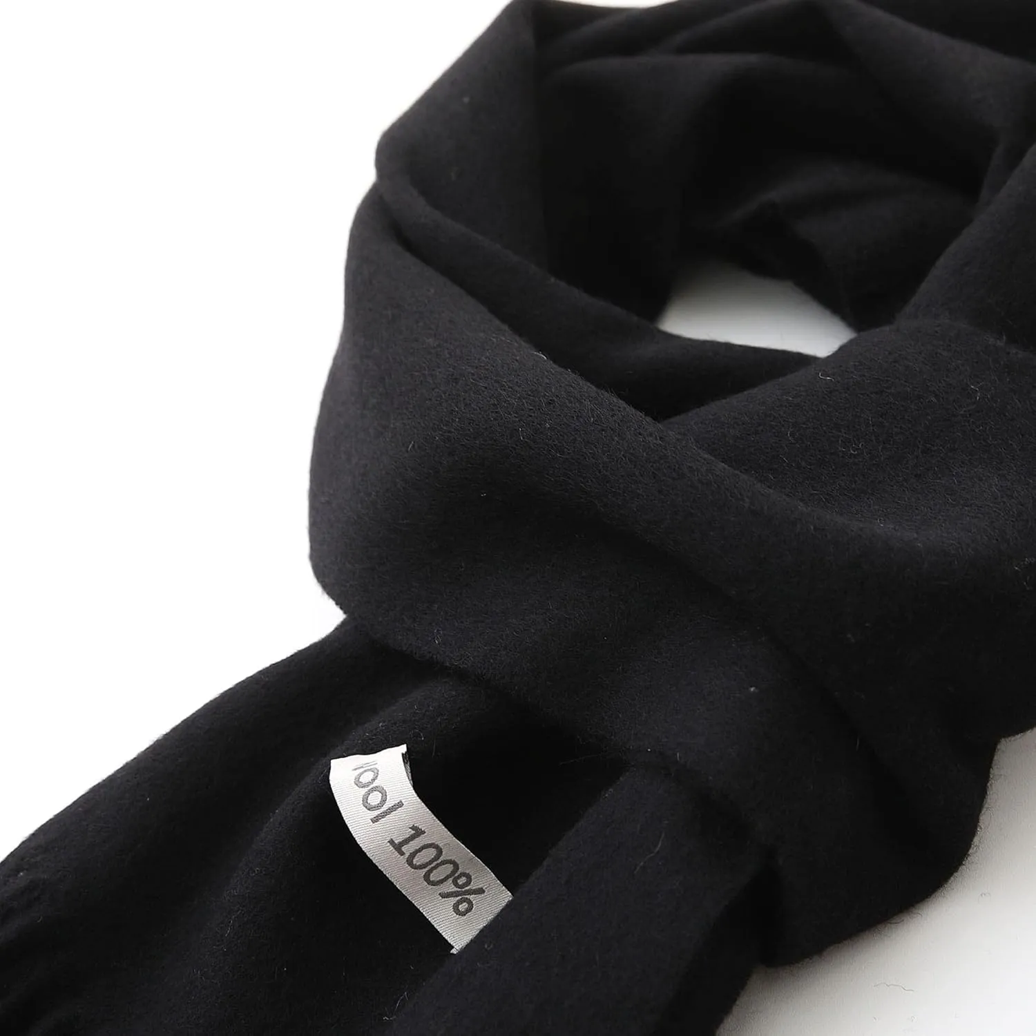 100% Wool Scarf - Men and Women Winter Warm Soft Luxurious Solid Colors Gift Box