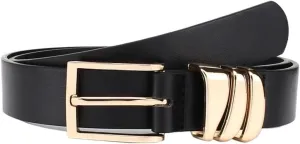 1pcs Women Student Teenager Leather Belts For Jeans Pants Gold Buckle Dress