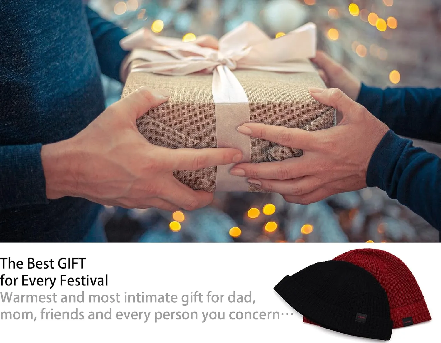 2 Pack Fisherman Beanie Hats for Men Women,Knit Trawler Skull Cap,Watch Cap,Spring Fall Winter Warm Short Hats