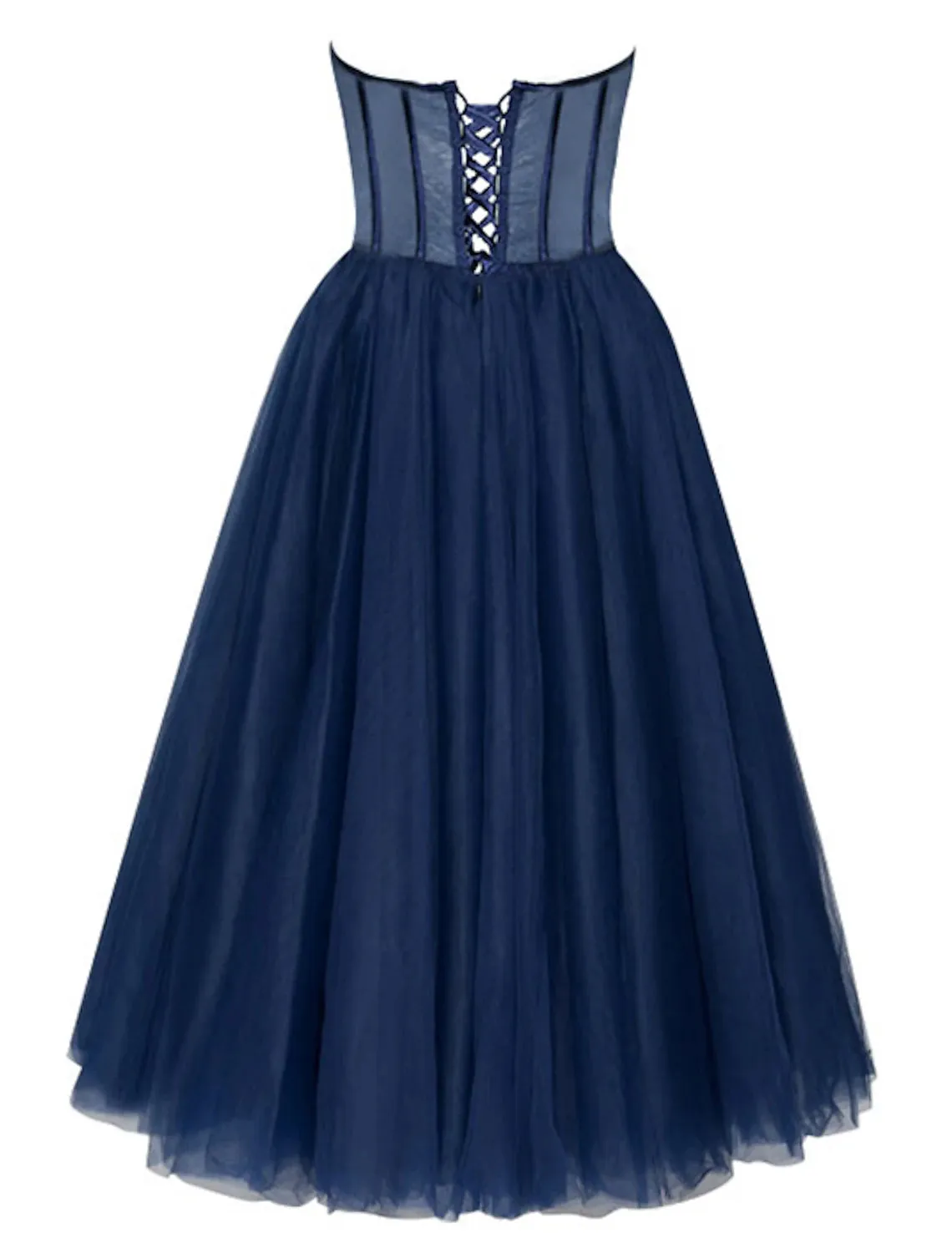 Aimishang  A-Line Cocktail Dresses Party Dress Cocktail Party Tea Length Sleeveless Sweetheart Fall Wedding Guest Tulle with Pleat
