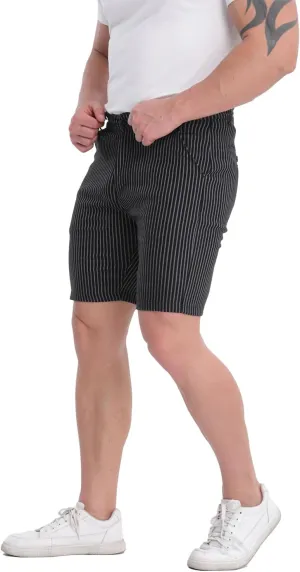 ALLELMS Mens Shorts Slim Fit Stretch 9 Inch Inseam Chino Golf Shorts Pants