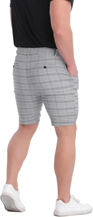 ALLELMS Mens Shorts Slim Fit Stretch 9 Inch Inseam Chino Golf Shorts Pants