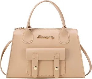 Anti Theft Shoulder Bags for Woman Crossbody Purses and Handbags Lightweight Pocketbook Trendy Clutch Saddle Bag(Beige)