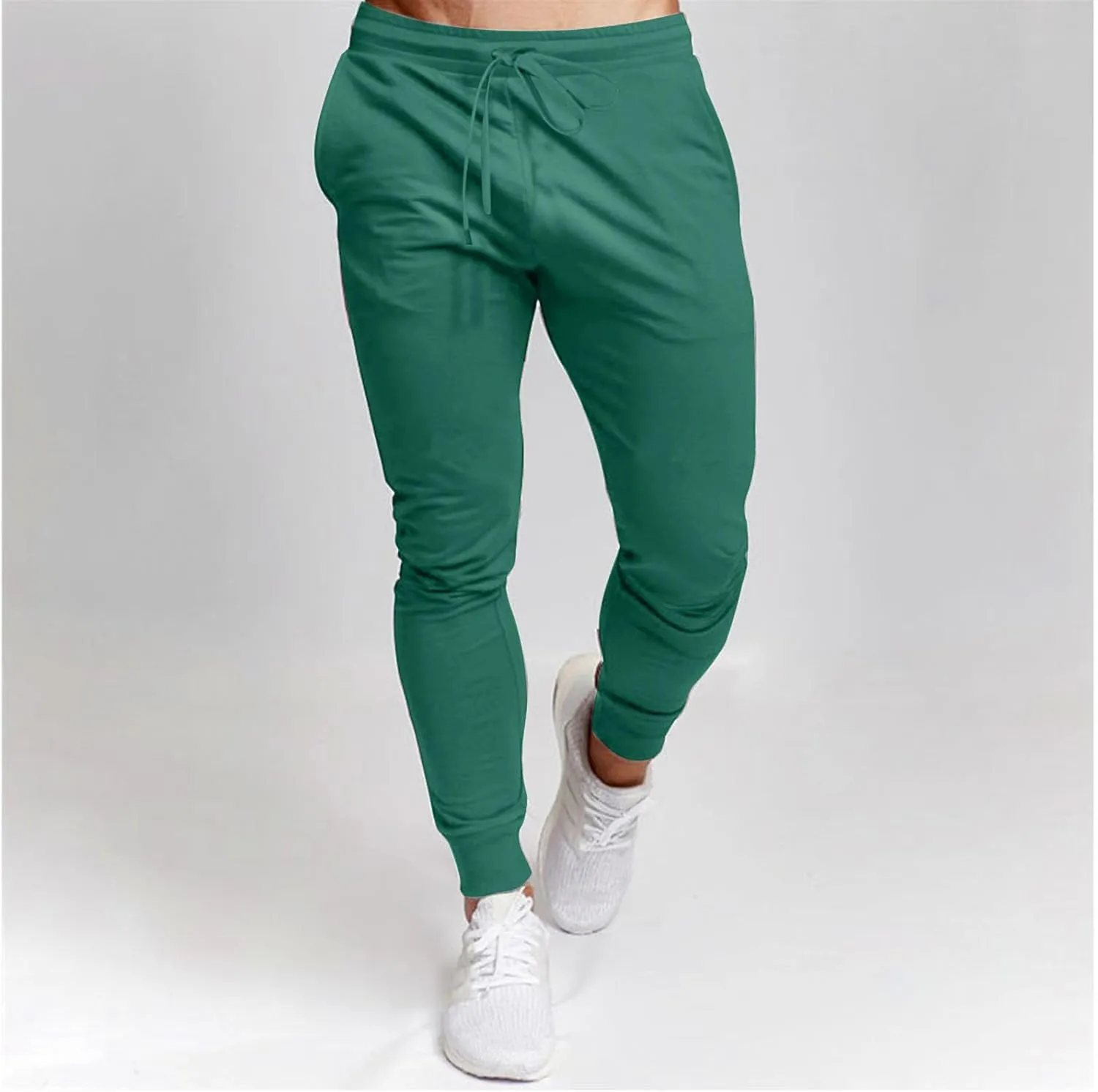 Aymnlox Mens Sweatpants Casual Jogging Pants for Men with Pockets Drawstring Athletic Workout Trousers Hiking Tapered Joggers