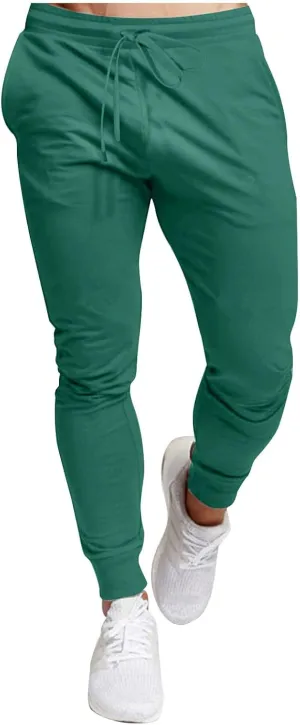 Aymnlox Mens Sweatpants Casual Jogging Pants for Men with Pockets Drawstring Athletic Workout Trousers Hiking Tapered Joggers