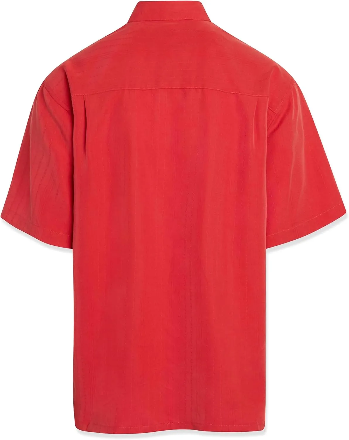 Bamboo Cay Men's Single Palm Embroidered Hawaiian Shirt