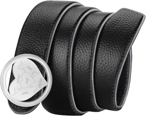 BAUMA AUTO Mens Leather Belt Personalized Customed Classic Concealed Carry EDC Belt Men's Fashion Dress Belt