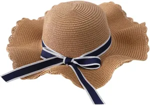Beach Hats for Women, Wide Brim Sun 𝐒traw Hat for Women, Sun Hat UPF 50  UV Protection,Sun Hat 𝐅oldable Roll up Cap