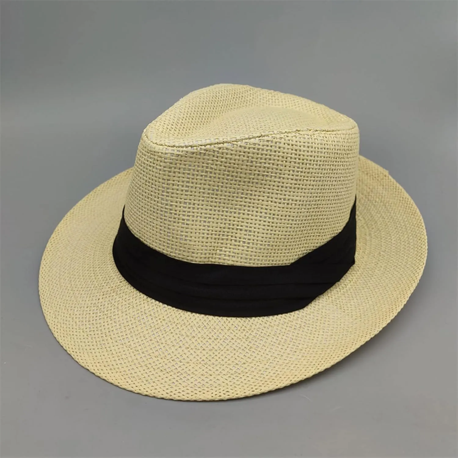 Beach Sun Hats for Women, Wide Brim 𝐒traw Hats with Adjustable Band, UPF 50  Summer 𝐅oldable Roll up Hat