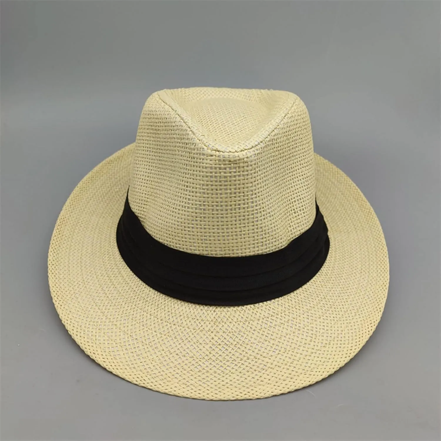 Beach Sun Hats for Women, Wide Brim 𝐒traw Hats with Adjustable Band, UPF 50  Summer 𝐅oldable Roll up Hat