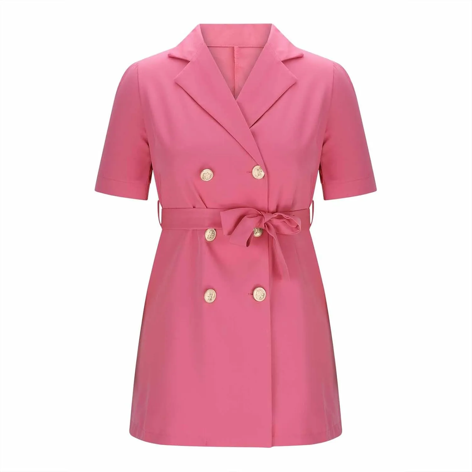 Blazer Dress for Women Elegant Double Breasted Work Office Dresses Long Sleeve Nortch Collar Fashion Party Dress