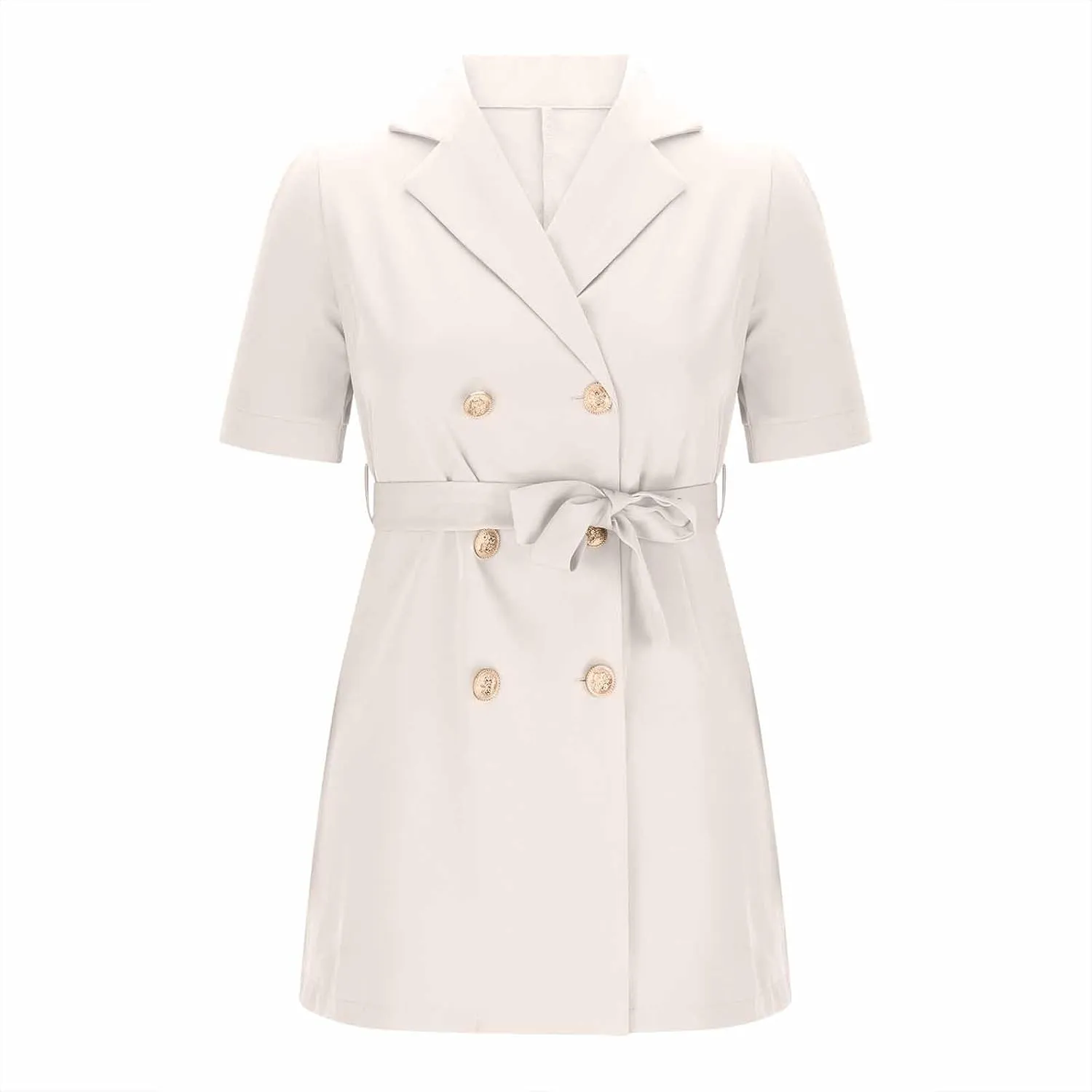Blazer Dress for Women Elegant Double Breasted Work Office Dresses Long Sleeve Nortch Collar Fashion Party Dress