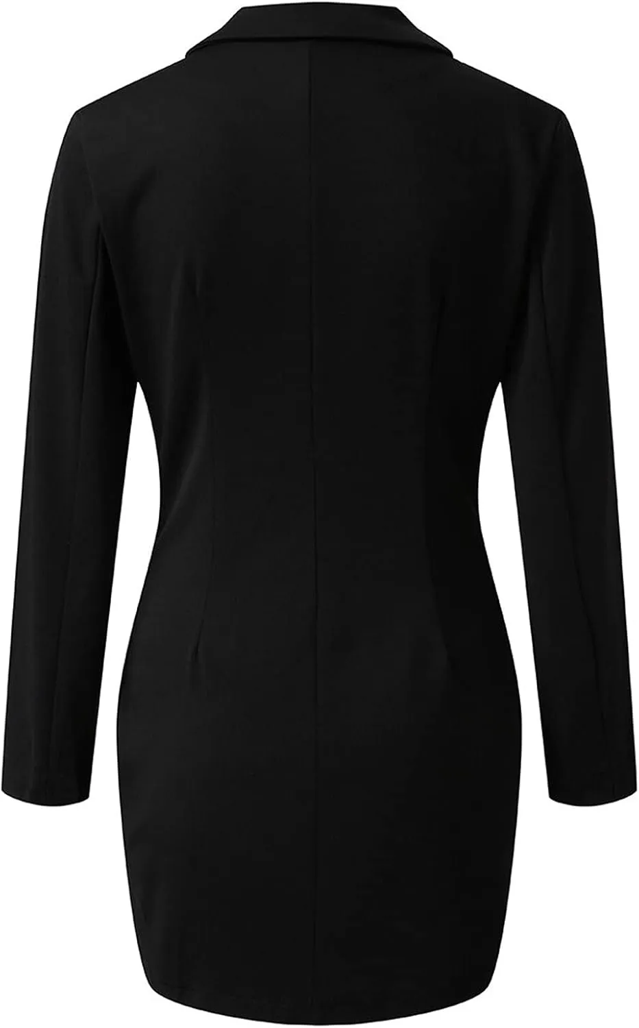 Blazer Dress for Women Elegant Double Breasted Work Office Dresses Long Sleeve Nortch Collar Fashion Party Dress