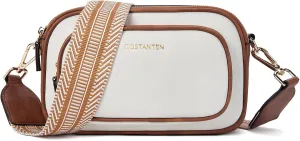 BOSTANTEN Crossbody Bags for Women Vegan Leather Purses Quilted Shoulder Handbags with Adjustable Shoulder Strap