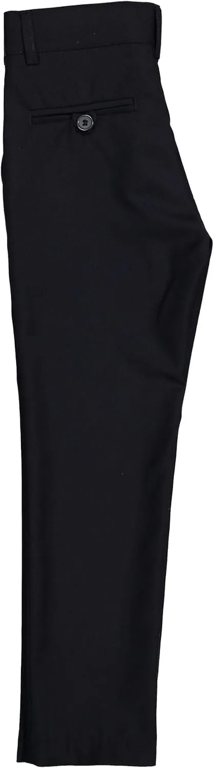 Boys Flat Front Adjustable Waist Dress Pants
