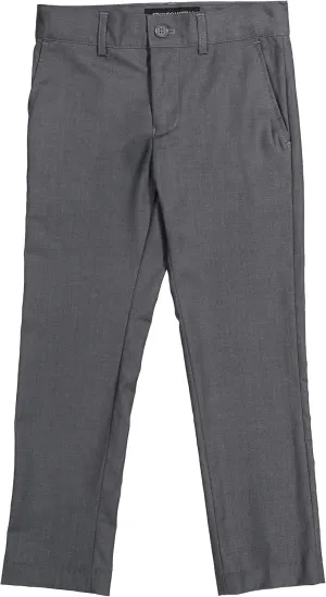 Boys Flat Front Adjustable Waist Dress Pants