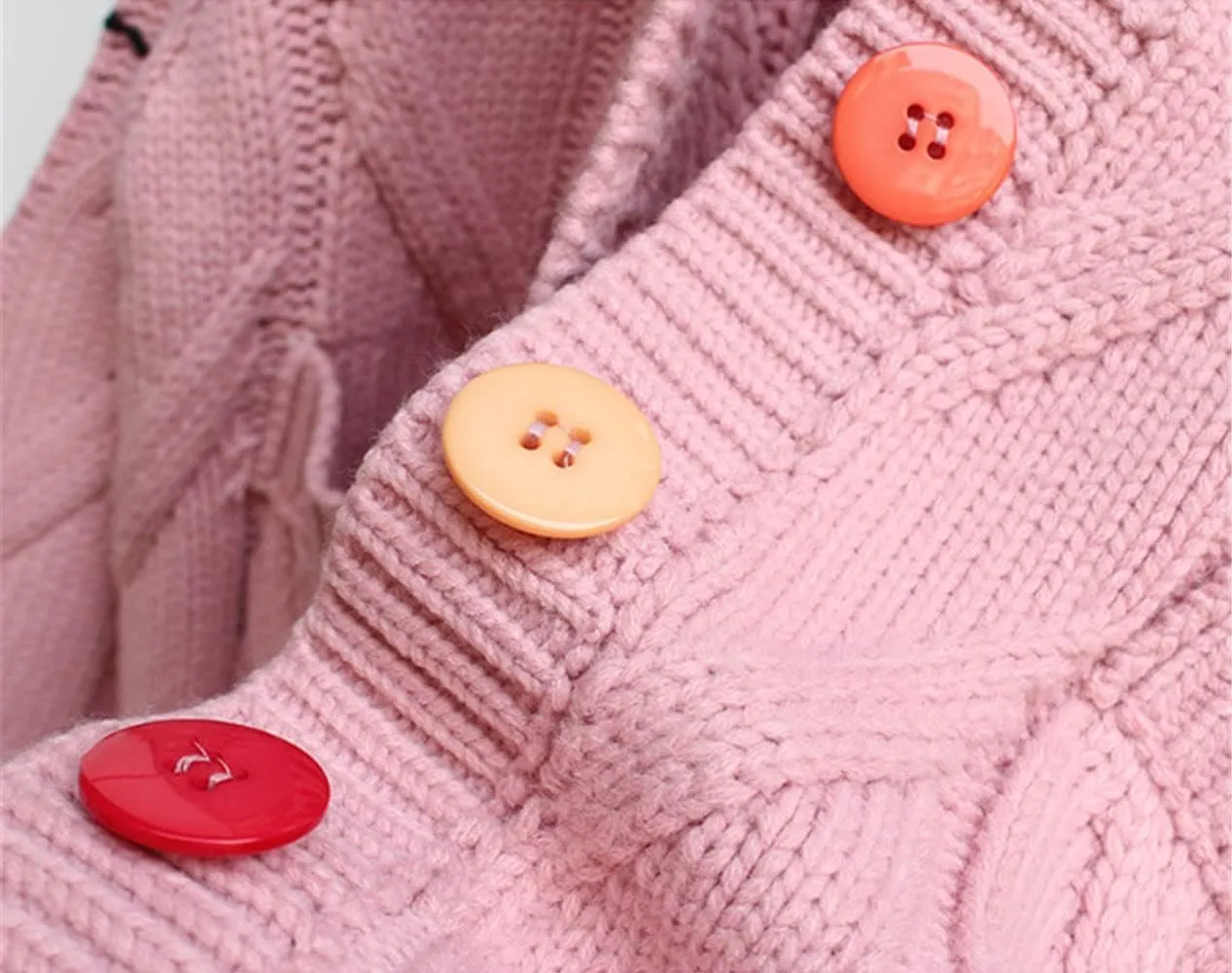 Cable Knit Sweater Women Open Front Cardigan Sheep V-Neck Button Down Long Sleeve Embroidery Wool Blend Sweaters Coat