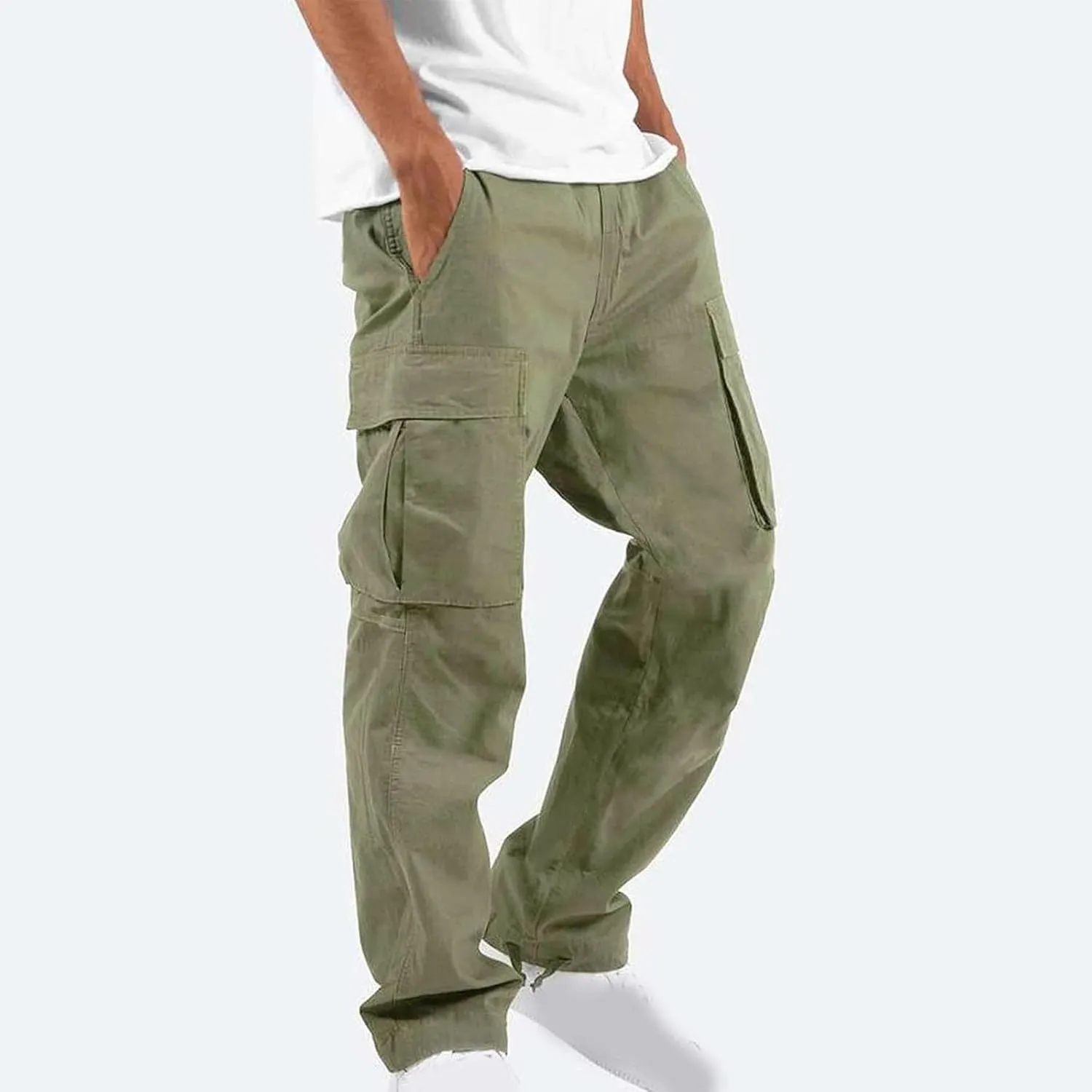 Cargo Pants Men Lightweight Outdoor Hiking Jogger Classic Fit Tactical Pant with Multi Pockets Activewear