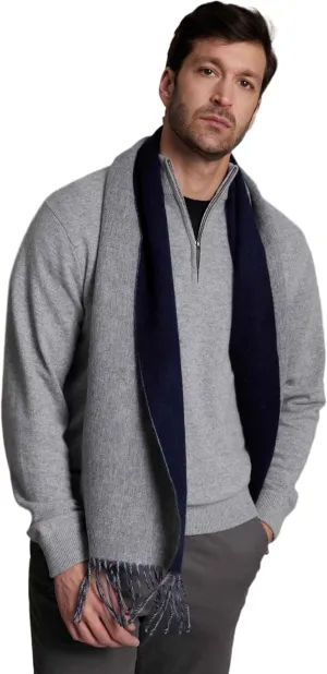 Cashmere Luxe Cashmere Blend Double Faced Woven Scarf