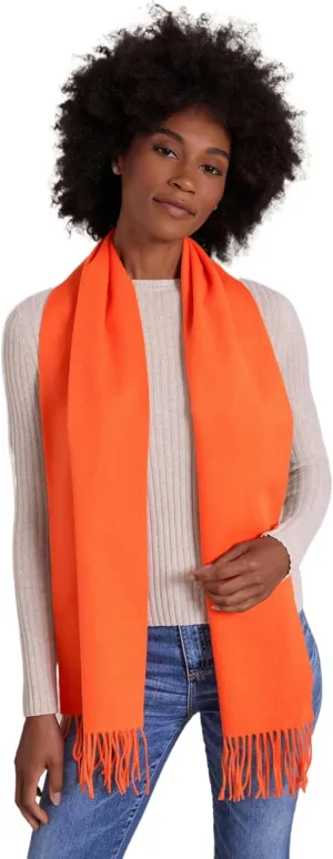 Cashmere Ultra-Fine Merino Wool and Cashmere Blend Woven Scarf -Luxe fabric-Lightweight- 72" x 12"
