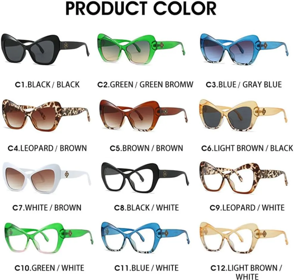 Cat Eye Sunglasses Women Vintage Leopard Sunglasses Men Glasses UV400 Eyeglasses Shades