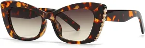 Cat Eye Women for Men Trend Luxury Sun Glasses Fashion Vintage Punk Travel Big Shade Uv400