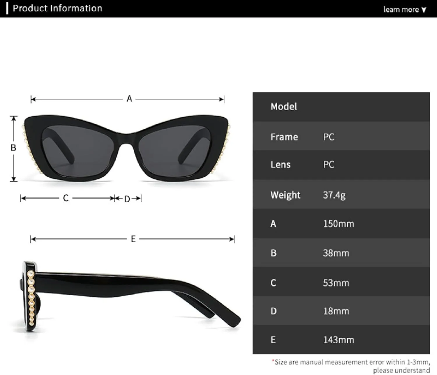 Cat Eye Women for Men Trend Luxury Sun Glasses Fashion Vintage Punk Travel Big Shade Uv400