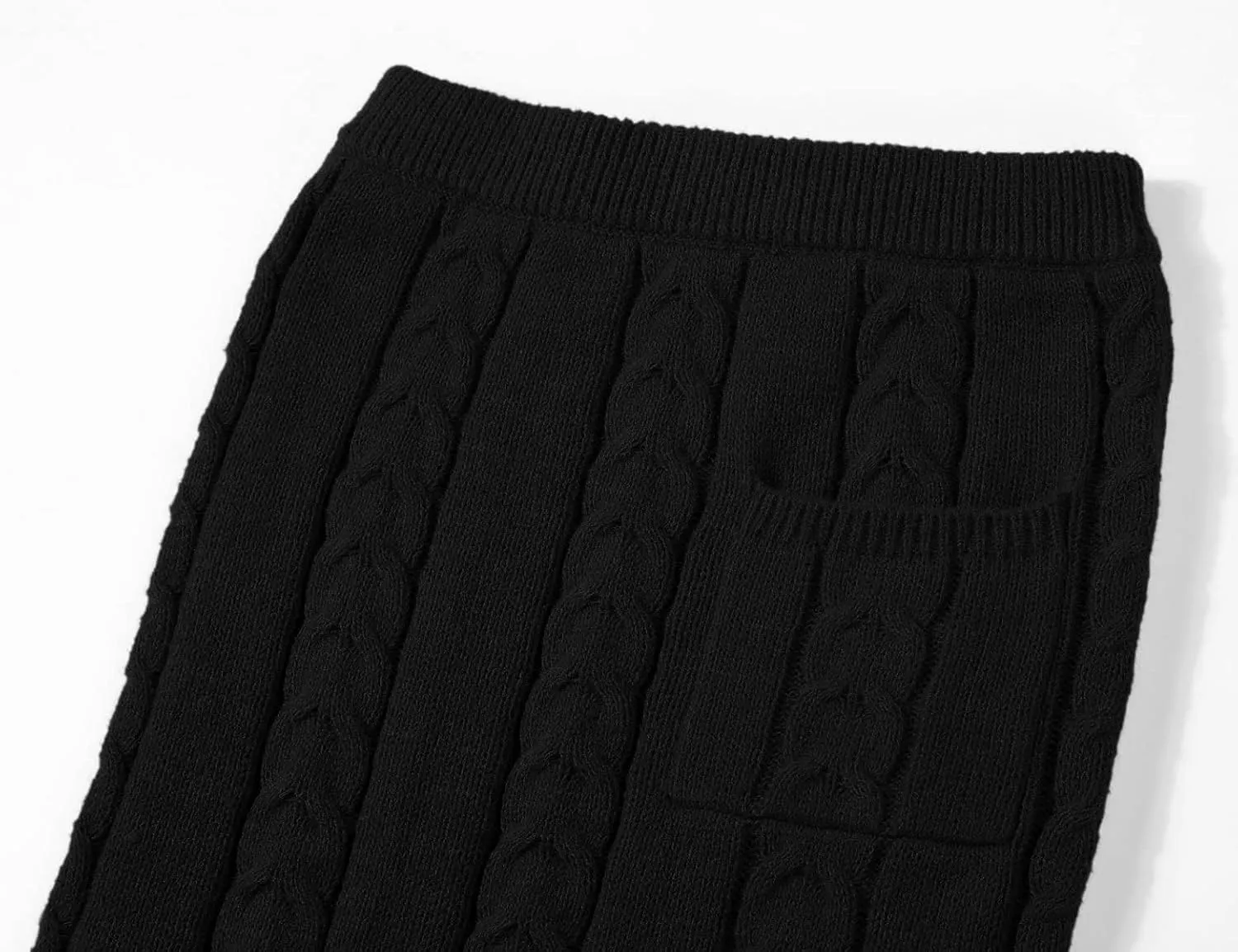 CHARTOU Women's Winter Chunky Cable Knit Long Skirt 2 Piece Outfit Sweater Sets