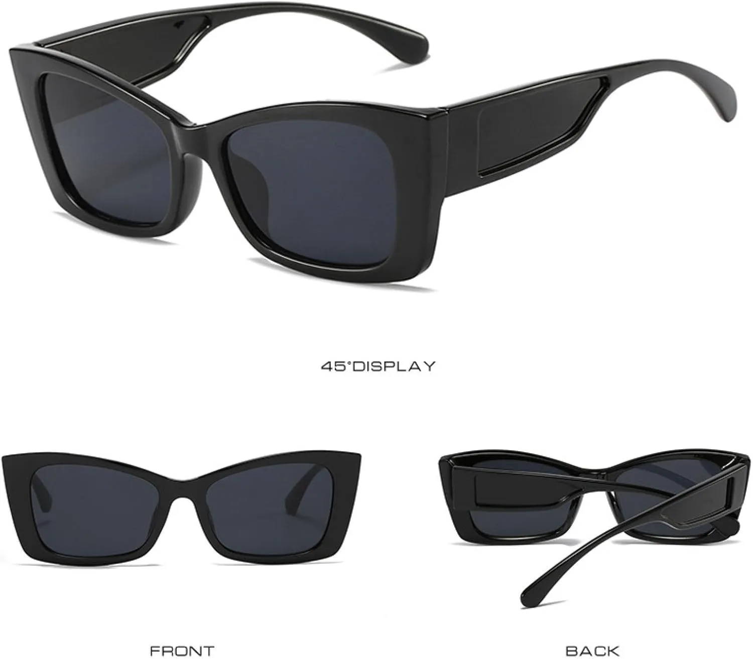 Fashion Cat Eye Sunglasses Women Men Luxury Trend Shades Vintage Travel Driving Eyewear Uv400
