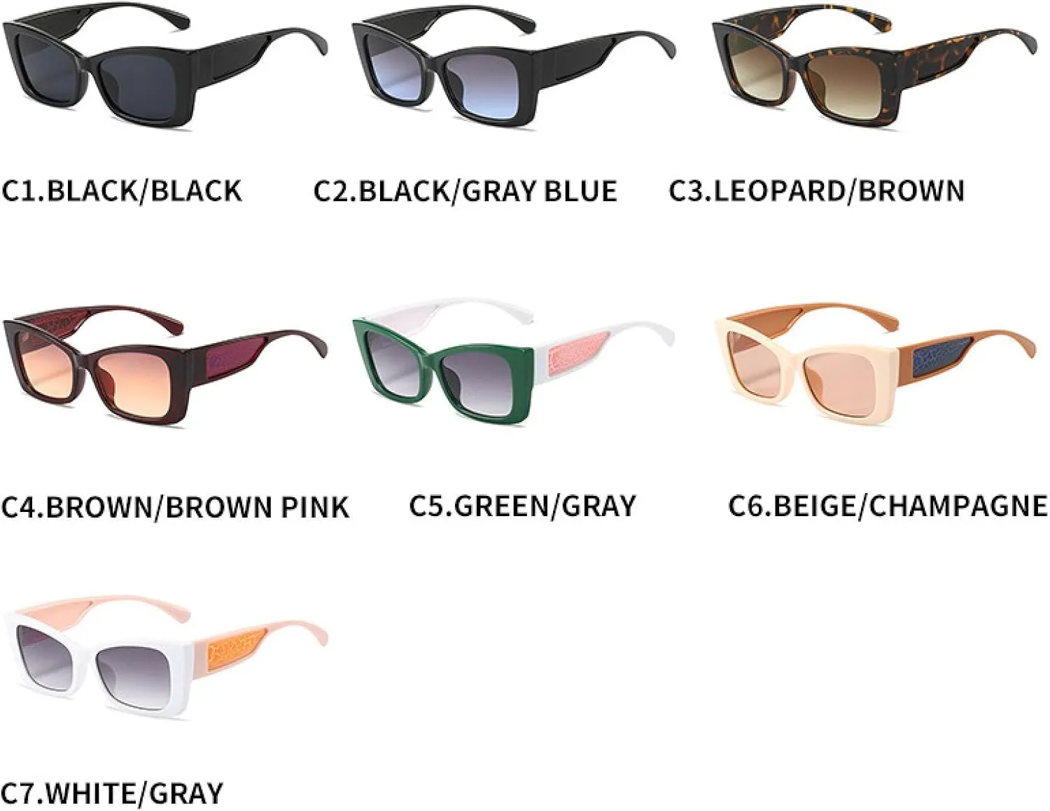 Fashion Cat Eye Sunglasses Women Men Luxury Trend Shades Vintage Travel Driving Eyewear Uv400