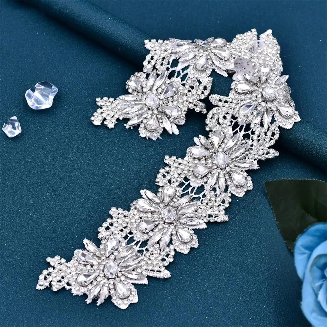 Flower Bridal Dress Belt Wedding Accessories Applique Decoration Bridesmaid Wide Belt