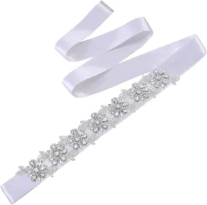 Flower Bridal Dress Belt Wedding Accessories Applique Decoration Bridesmaid Wide Belt