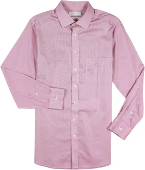 Gold Label Men's Slim Fit Spread Collar Long Sleeve Dress Shirt with Pocket Non-Iron Wrinkle Free