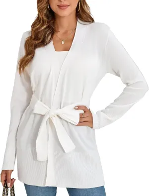 Lightweight Cardigans Sweater for Women Loose Casual Long Sleeve Open Front Breathable Cardigans