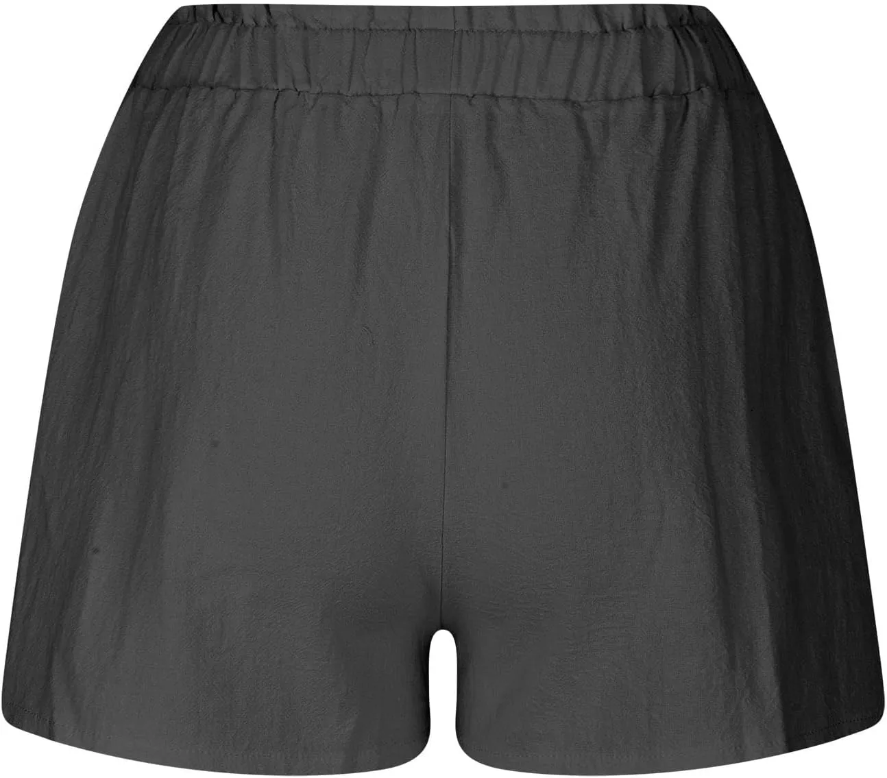 Linen Shorts for Women Summer High Waisted Elastic Running Pants Loose Fit Breathable Beach Vacation Shorts