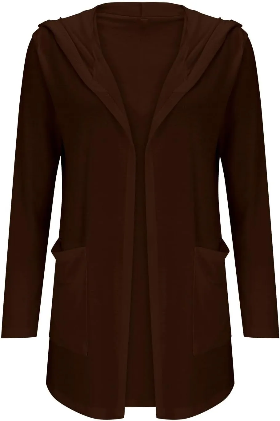 Long Cardigans Sweaters for Women, 2024 Fall Lightweight Trendy Casual Comfy, Open Front Hooded Cardigans with Pocket