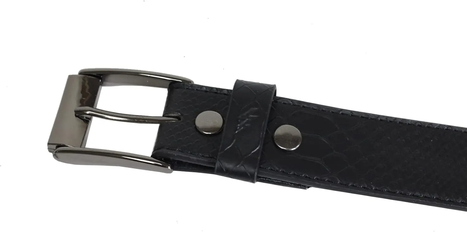 Lowlife of London Belts Triple S Studded 3 Row Pyramid Leather Belt, Studded Punk Goth Rock Pyramid Belt, Metal Stud