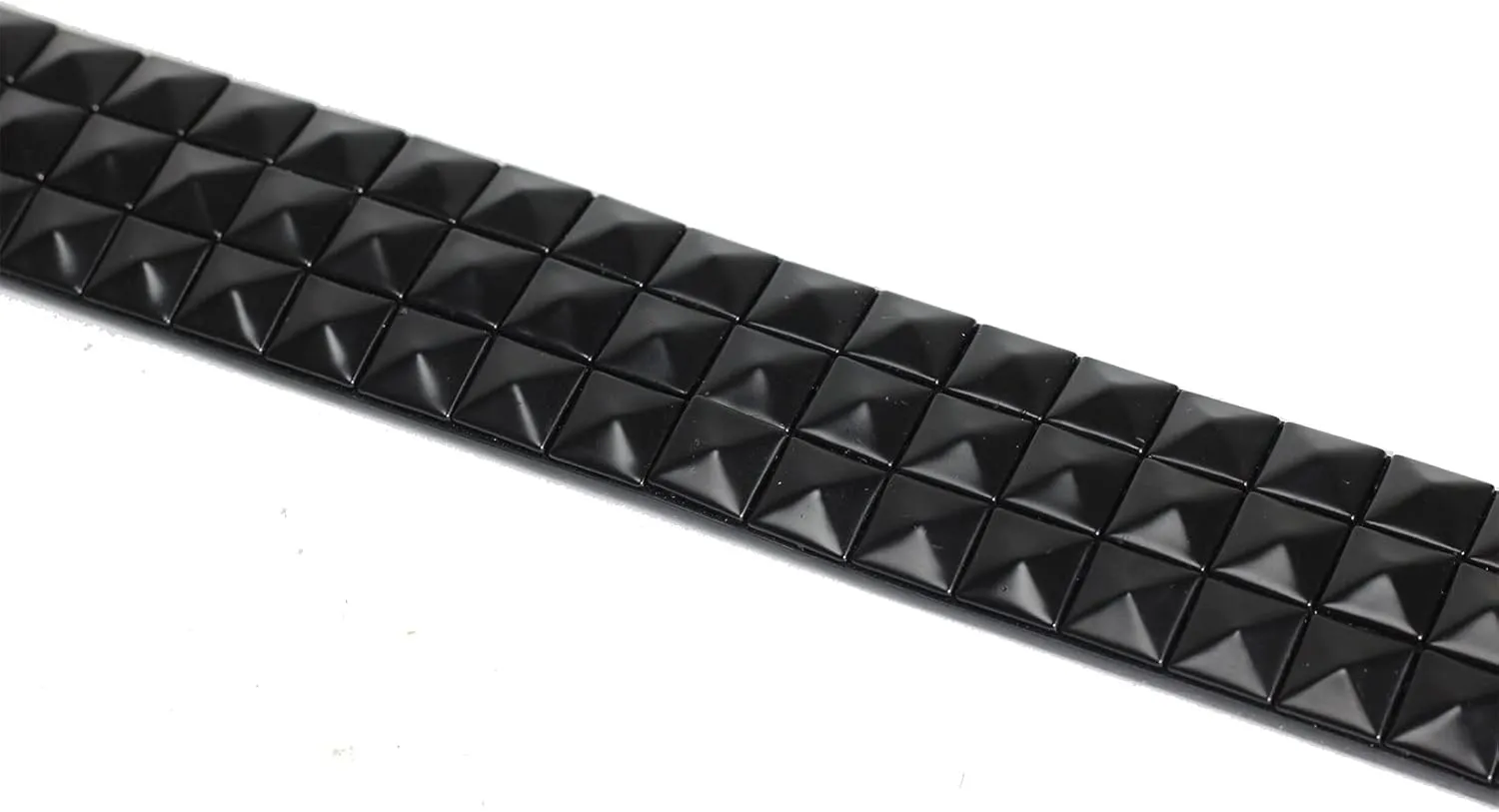 Lowlife of London Belts Triple S Studded 3 Row Pyramid Leather Belt, Studded Punk Goth Rock Pyramid Belt, Metal Stud