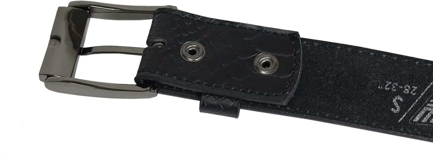 Lowlife of London Belts Triple S Studded 3 Row Pyramid Leather Belt, Studded Punk Goth Rock Pyramid Belt, Metal Stud