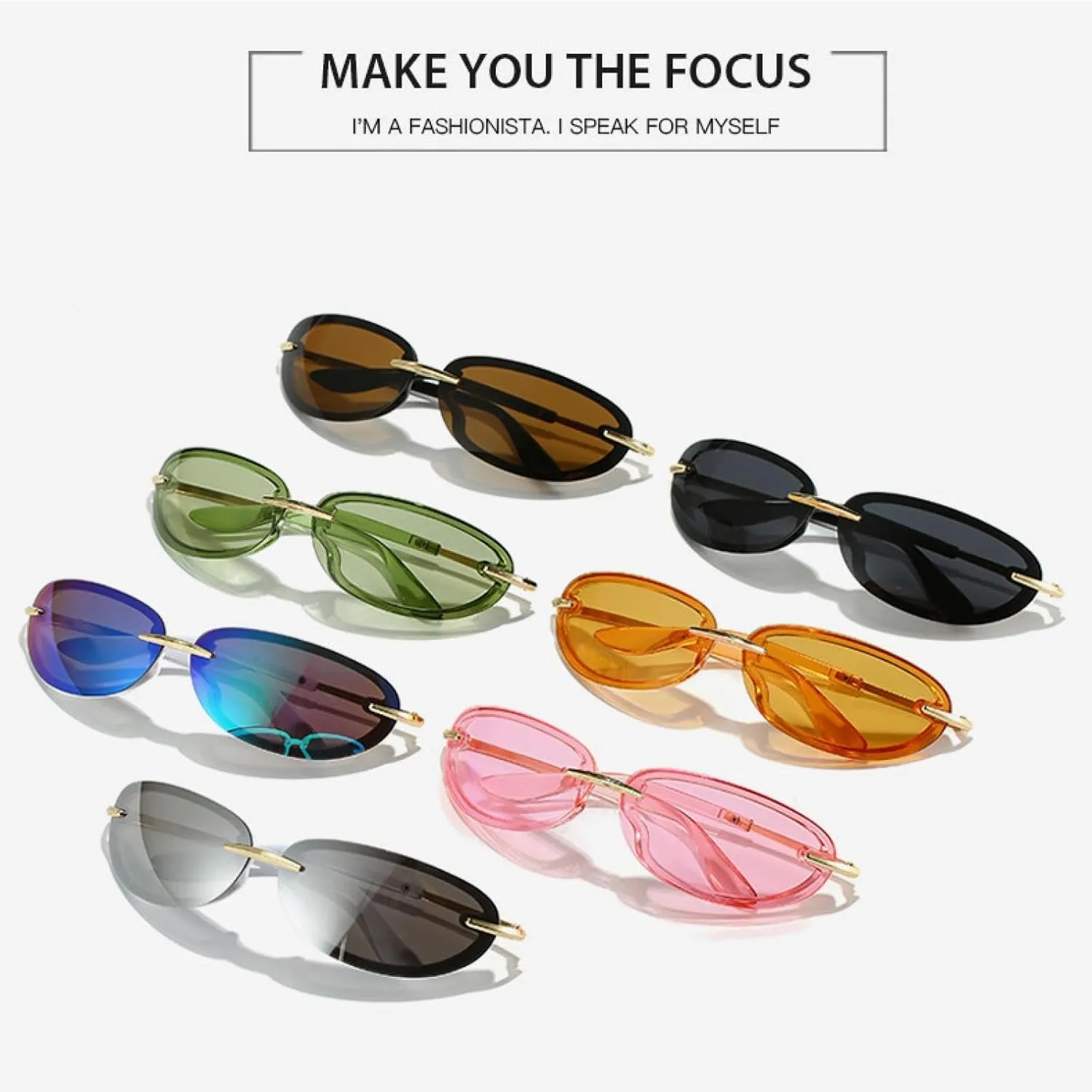 Luxury Oval Sunglasses Women for Men Trending Pink Sun Glasses Vintage Fashion