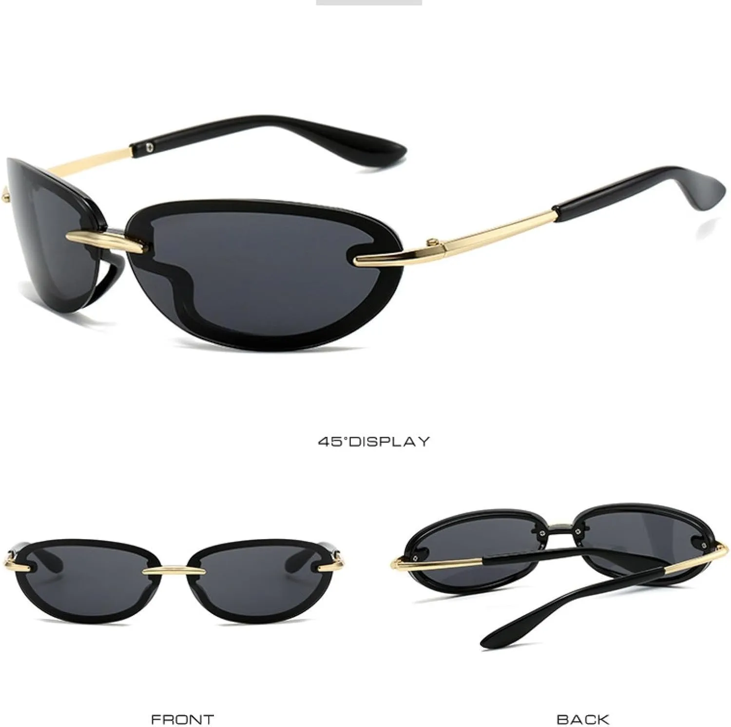 Luxury Oval Sunglasses Women for Men Trending Pink Sun Glasses Vintage Fashion