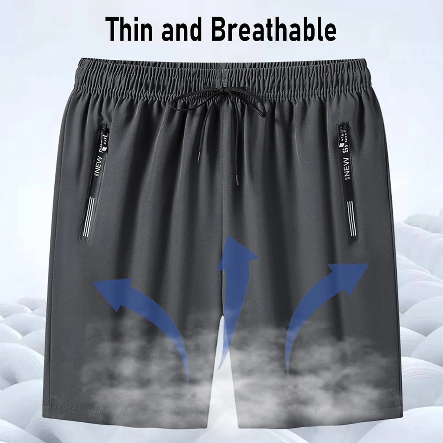Maidenfit Icyshorts,Lightweight Hiking Cargo Shorts Quick Dry Athletic Shorts, Ice Silk Quick Drying Stretch Shorts