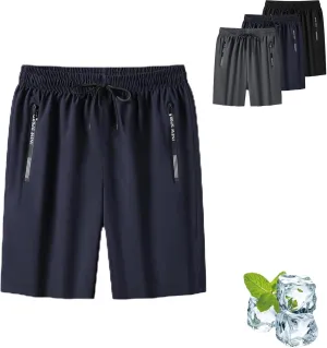 Maidenfit Icyshorts,Lightweight Hiking Cargo Shorts Quick Dry Athletic Shorts, Ice Silk Quick Drying Stretch Shorts