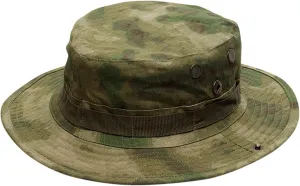 Men's and Women's Camouflage Bucket Hats Adjustable Rope Button Fisherman Cap Wide Brim Hiking Sun Hat