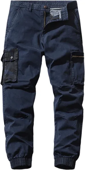 Men's BDU Casual Military Pants Multi-Pocket Combat Ripstop Jogger Cargo Pants Hiking Pants Distressed Outdoor Trousers