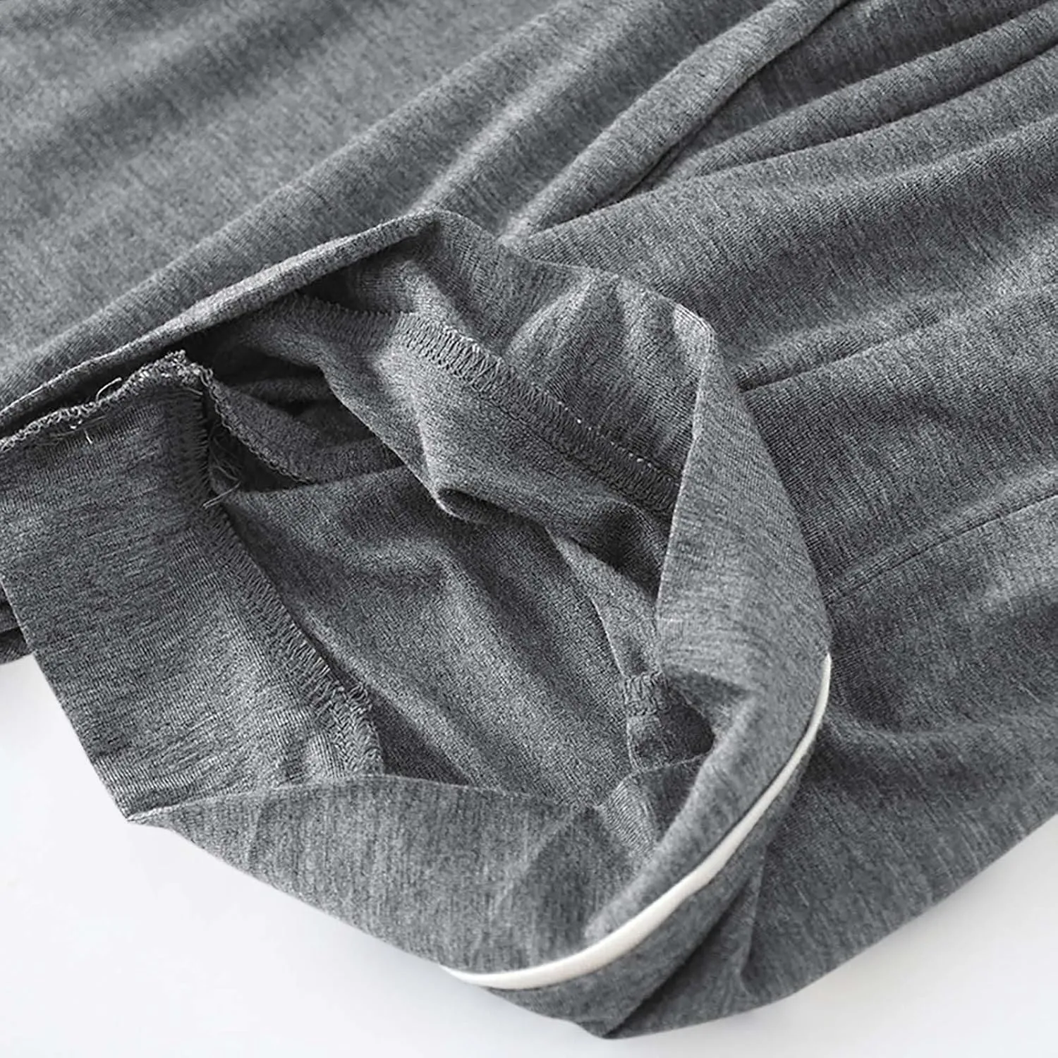 Men's Capri Pants Cotton 3/4 Trousers Cropped Pants Mens Pant Drawstring Jogger Sweatpants