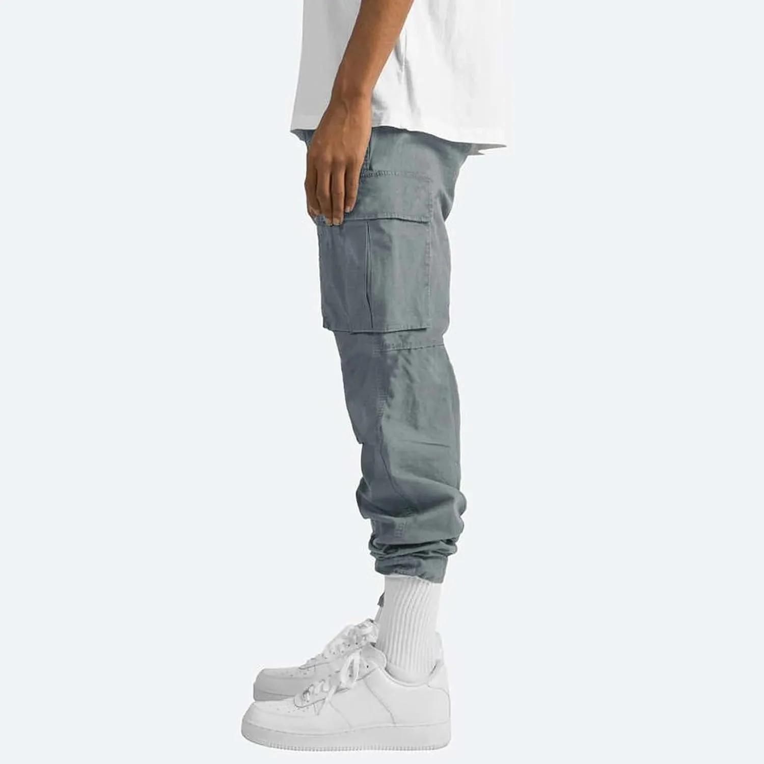 Mens Cargo Pants Casual Athletic Joggers Pants Loose Fit Straight Sweatpants with Multil Pockets Outdoot Hiking Pants