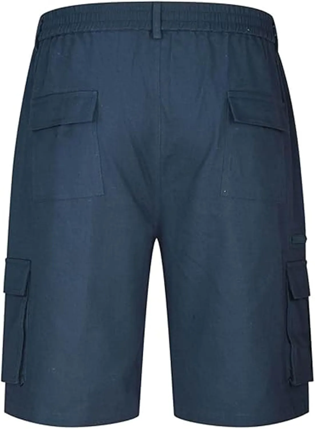Mens Elastic Waist Cargo Shorts 2024 Summer Casual Bermuda Shorts with Multi Pocket Casual Short Pants Trendy Shorts