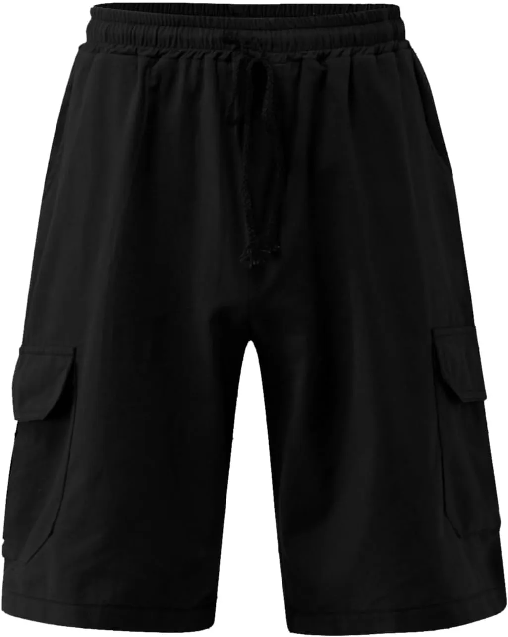 Men's Linen Shorts Casual Elastic Waist Drawstring Summer Beach Shorts Harem Casual Beach Yoga Trousers Men's Cargo Shorts